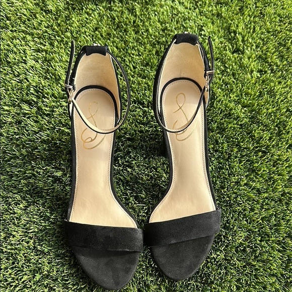 Sam Edelman Shoes - Sam Edelman Womens Heeled Sandals Yaro Black Suede Size 7.5